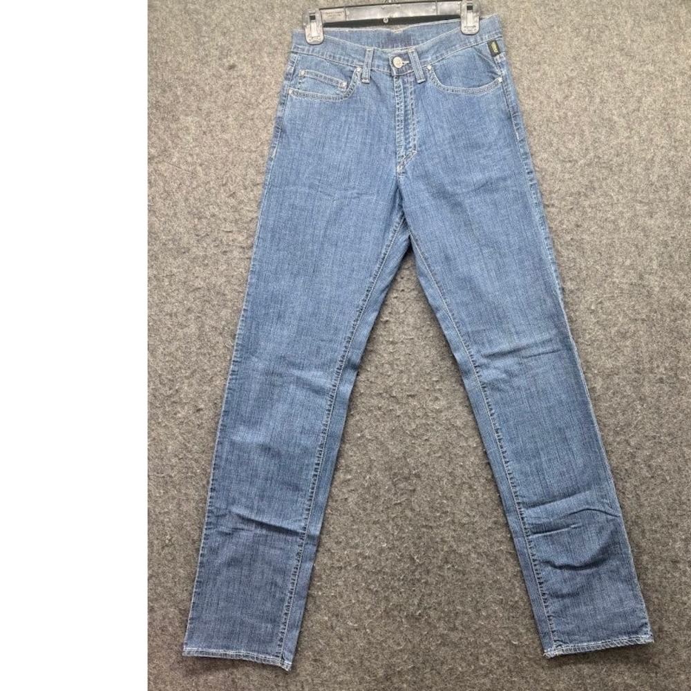 Versace Jeans Couture Mens Blue Straight Leg Denim Jeans Medusa Rivets 29x33